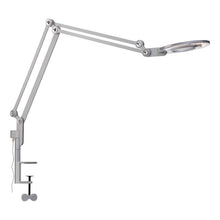 Load image into Gallery viewer, Link LED Table Lamp in Silver/Clamp (Medium).