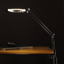 Load image into Gallery viewer, Link LED Table Lamp in Black/Small/Clamp.