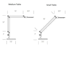 Load image into Gallery viewer, Link LED Table Lamp - line drawing.