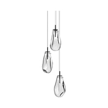 Load image into Gallery viewer, Liquid LED Multi Light Pendant Light in Clear/Large.