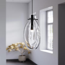 Load image into Gallery viewer, Liquid LED Pendant Light in living room.