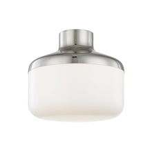 Load image into Gallery viewer, Livvy Flush Mount Ceiling Light in Polished Nickel/Large.