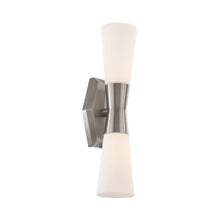 Load image into Gallery viewer, Locke LED Bath Wall Light in Brushed Nickel (Small).