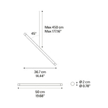 Load image into Gallery viewer, A-Tube Nano Duo LED Pendant Light in living room.