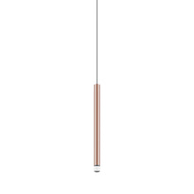 Load image into Gallery viewer, A-Tube Nano LED Pendant Light in Clear/Rose Gold (Small).