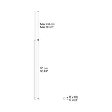 Load image into Gallery viewer, A-Tube Nano LED Pendant Light - line drawing.