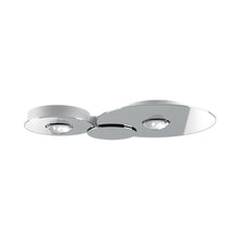 Load image into Gallery viewer, Bugia LED Multi Light Flush Mount Ceiling Light in Chrome/Double.