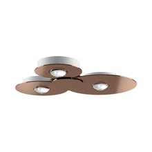 Load image into Gallery viewer, Bugia LED Multi Light Flush Mount Ceiling Light in Bronze/Triple.