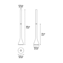 Load image into Gallery viewer, Croma Floor Lamp - line drawing.