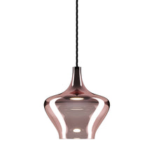 Load image into Gallery viewer, Nostalgia Medium LED Pendant Light in Black/Rose Gold.