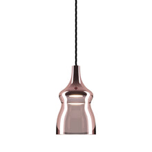 Load image into Gallery viewer, Nostalgia Small LED Pendant Light in Black/Rose Gold.
