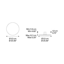 Load image into Gallery viewer, Puzzle Mega Round LED Ceiling Wall Light - line drawing.