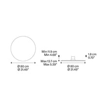 Load image into Gallery viewer, Puzzle Mega Round LED Ceiling Wall Light - line drawing.