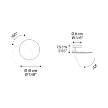 Load image into Gallery viewer, Puzzle Round LED Ceiling Wall Light - line drawing.