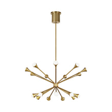 Load image into Gallery viewer, Lody LED Chandelier in Gold.