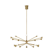 Load image into Gallery viewer, Lody LED Chandelier in 20-Light/Aged Brass.