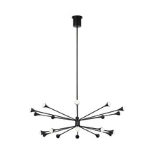 Load image into Gallery viewer, Lody LED Chandelier in 20-Light/Matte Black.