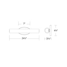 Load image into Gallery viewer, Loft LED Bath Vanity Light- line drawing.
