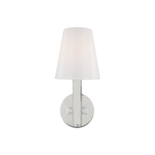 Load image into Gallery viewer, Logan Bath Vanity Light in 1-Light/Polished Nickel.