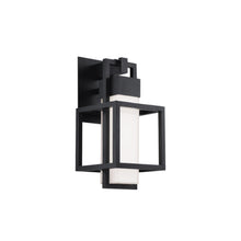 Load image into Gallery viewer, Logic Outdoor LED Wall Light in Black.