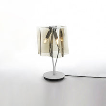 Load image into Gallery viewer, Logico Mini Table Lamp in Grey/Smoke.
