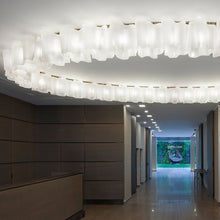 Load image into Gallery viewer, Logico Semi-Flush Mount Ceiling Light in living room.