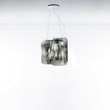Load image into Gallery viewer, Logico Single Pendant Light in Grey/Smoke/Extended.