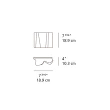 Load image into Gallery viewer, Logico Single Wall Light - line drawing.