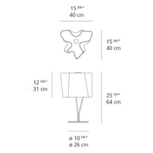 Load image into Gallery viewer, Logico Table Lamp - line drawing.
