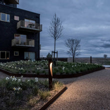 Load image into Gallery viewer, Flindt Garden Outdoor LED Bollard in Outside Area.