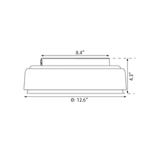 Load image into Gallery viewer, LP Grand LED Ceiling / Wall Light - line drawing.