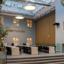 Load image into Gallery viewer, LP Grand LED Pendant Light in office.