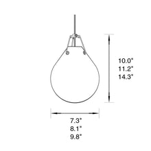 Load image into Gallery viewer, Moser Ø Pendant Light - line drawing.