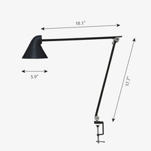 Load image into Gallery viewer, NJP LED Table Lamp - line drawing.