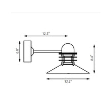 Load image into Gallery viewer, Nyhavn Wall Light - line drawing.
