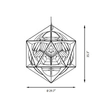 Load image into Gallery viewer, OE Quasi Pendant Light - line drawing.