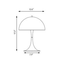 Load image into Gallery viewer, Panthella 320 Table Lamp - line drawing.