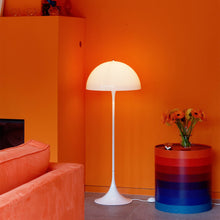 Load image into Gallery viewer, Panthella Floor Lamp in living room.