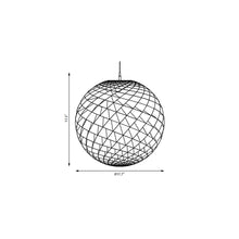 Load image into Gallery viewer, Patera Pendant Light - line drawing.