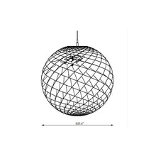 Load image into Gallery viewer, Patera Pendant Light - line drawing.