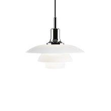 Load image into Gallery viewer, PH 3½-3 Glass Pendant Light in High Lustre Chrome Plated.