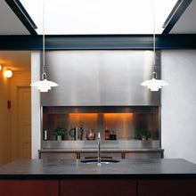 Load image into Gallery viewer, PH 3/2 Pendant Light in kitchen.