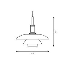Load image into Gallery viewer, PH 4½-4 Pendant Light - line drawing.