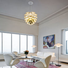 Load image into Gallery viewer, PH Artichoke Pendant Light in living room.