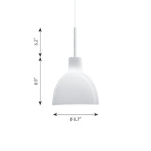Load image into Gallery viewer, Toldbod Glass Pendant Light - line drawing.