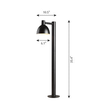 Load image into Gallery viewer, Toldbod Outdoor Bollard - line drawing.