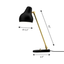 Load image into Gallery viewer, VL 38 LED Table Lamp - line drawing.