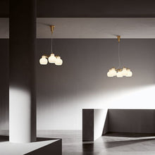 Load image into Gallery viewer, VL Crown Chandelier in room.
