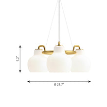 Load image into Gallery viewer, VL Crown Chandelier - line drawing.