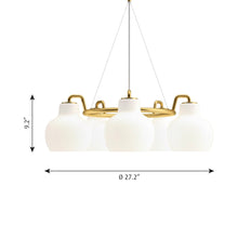 Load image into Gallery viewer, VL Crown Chandelier - line drawing.